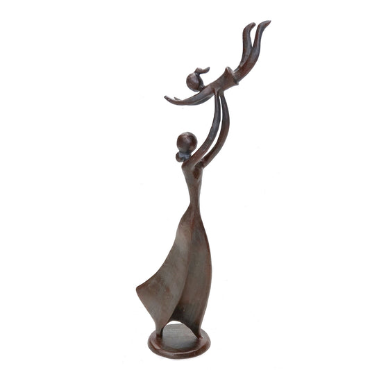 Escultura Mãe com Menina.