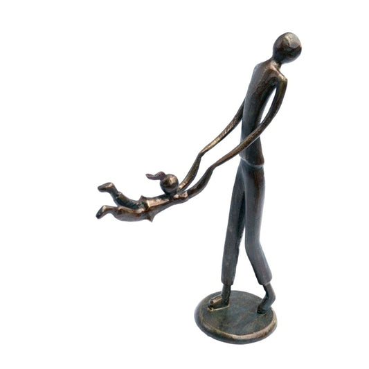 Escultura Papa com Filha