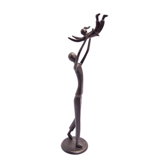 Escultura Pai com Menina